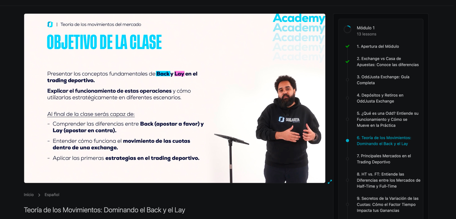 Clase 06 — Back y Lay